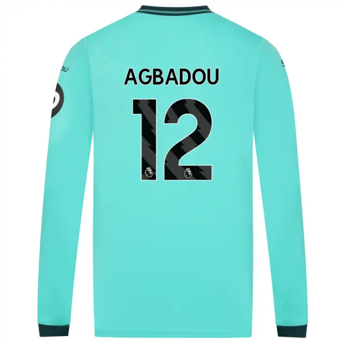 Wolverhampton Wanderers Shop | 2025-26 Wolves Away Shirt – Adult – LS AGBADOU 12 Wolverhampton Wanderers Merchandise